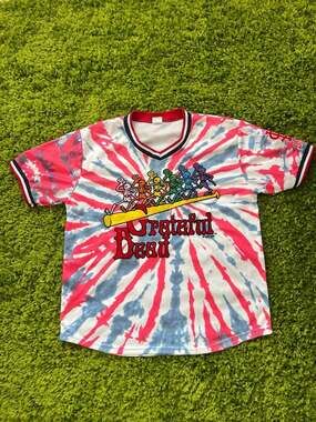 St Louis Cardinals Grateful Dead Tie-dye Stitched Jersey 4/29/22 SGA NIB - SMALL